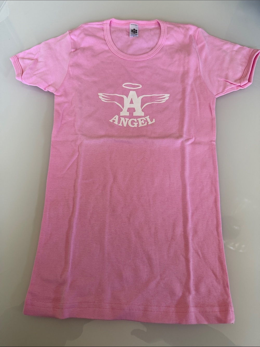 “Angel” Graphic Pink T‑Shirt
